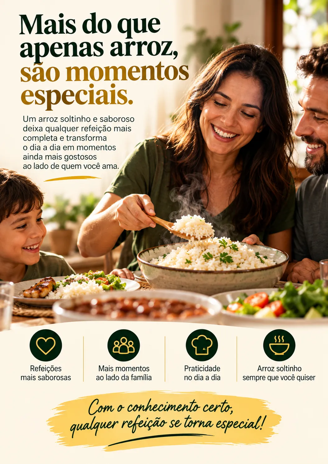 Mais do que apenas arroz - sao momentos especiais